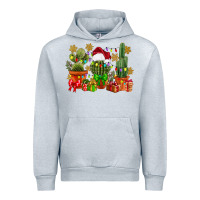 Heather Grey christmas cactus Urban Hoodie - CowGirlArtShop