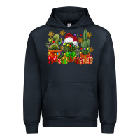 Navy christmas cactus Urban Hoodie - CowGirlArtShop