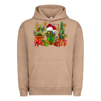 Pigment Burro christmas cactus Urban Hoodie - CowGirlArtShop