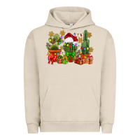 Pigment French Oak christmas cactus Urban Hoodie - CowGirlArtShop