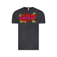 Vintage Black Chingona with roses Vintage Tee - AdoDesignShop