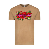 Vintage Camel Chingona with roses Vintage Tee - AdoDesignShop