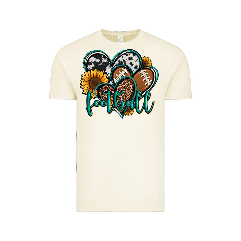 Football Hearts Vintage Tee by Jasminsmagicworld | Teevron