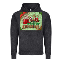 Vintage Black just a girl who loves christmas mousepad Vintage Hoodie - BundleAndBundleShop