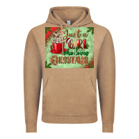 Vintage Coffee just a girl who loves christmas mousepad Vintage Hoodie - BundleAndBundleShop