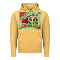 Vintage Mustard just a girl who loves christmas mousepad Vintage Hoodie - BundleAndBundleShop