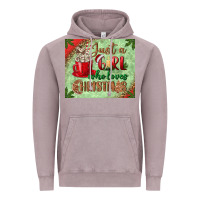 Vintage Zinc just a girl who loves christmas mousepad Vintage Hoodie - BundleAndBundleShop