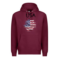 Burgundy USA Premium Hoodie - Bettercallsaul