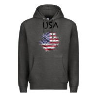 Charcoal Heather USA Premium Hoodie - Bettercallsaul