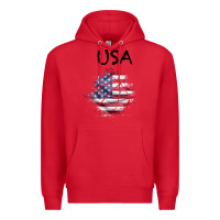 Red USA Premium Hoodie - Bettercallsaul