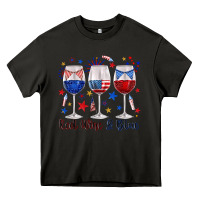Asphalt red wine and blue wine glasses Heavy Core Tee - texasbilliewilder