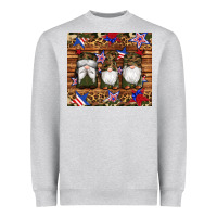 Heather Grey camouflage gnomes american flag star leopard Heavyweight Sweatshirt - Artiststas
