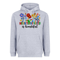 Heather Grey neurodiversity is beautiful Heavyweight Hoodie - Artiststas