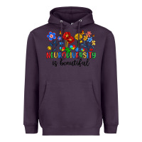 Plum neurodiversity is beautiful Heavyweight Hoodie - Artiststas
