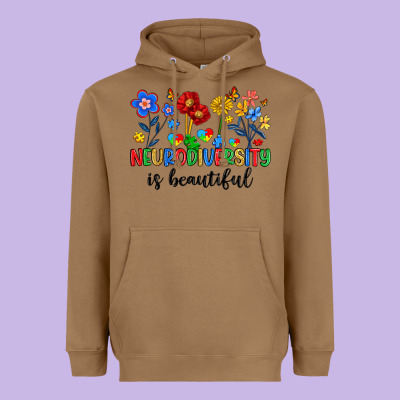 Neurodiversity Is Beautiful Heavyweight Hoodie Designed By Artiststas