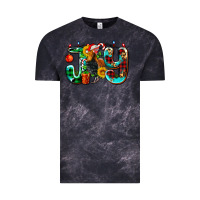 Cloud Black joy with roaster Vintage Tee - AdoDesignShop
