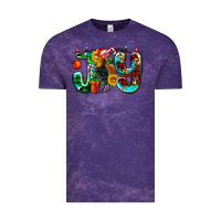 Cloud Purple joy with roaster Vintage Tee - AdoDesignShop