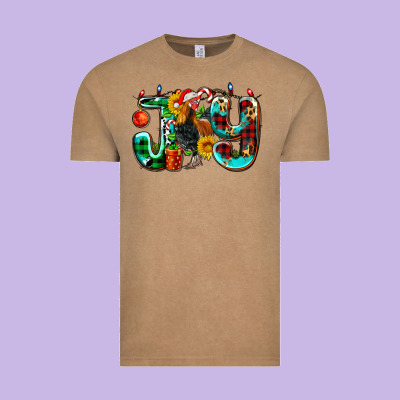 Joy With Roaster Vintage Tee Designed By Adodesignshop