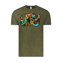 Vintage Olive joy with roaster Vintage Tee - AdoDesignShop