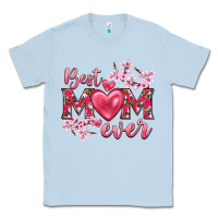 Dusty Blue best mom ever Classic Tee - NancyCooperArtShop