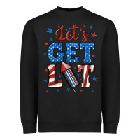 Black let's get lit Heavyweight Sweatshirt - BundleAndBundleShop