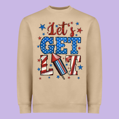 Let's Get Lit Heavyweight Sweatshirt Designed By Bundleandbundleshop