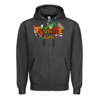 Charcoal Heather future nurse juneteenth Zipper Hoodie - NancyCooperArtShop