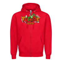 Red future nurse juneteenth Zipper Hoodie - NancyCooperArtShop