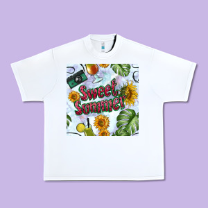 Sweet Summer Seamless Pattern Urban Heavy Tee Designed By Bundleandbundleshop