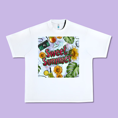 Sweet Summer Seamless Pattern Urban Heavy Tee Designed By Bundleandbundleshop