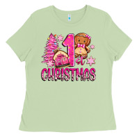 Matcha 1st christmas gingerbread girl Ladies Tee - Zillion Design Studio