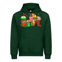 Forest Green christmas movie coffee cups Urban Hoodie - CowGirlArtShop