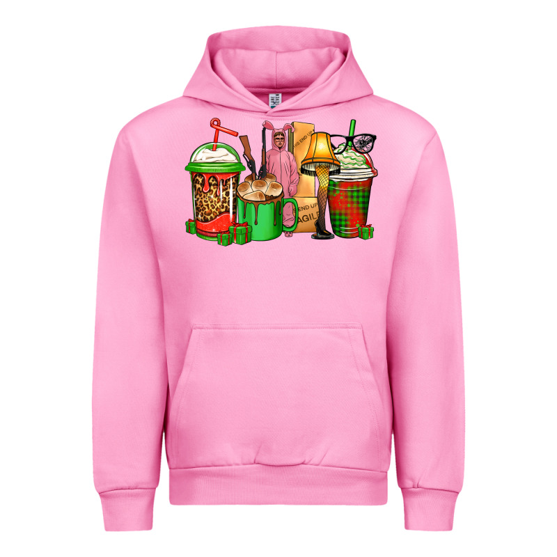 Christmas Movie Coffee Cups Urban Hoodie by CowGirlArtShop | Teevron