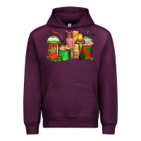 Mauve Wine christmas movie coffee cups Urban Hoodie - CowGirlArtShop