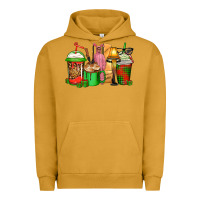 Pigment Peanut Butter christmas movie coffee cups Urban Hoodie - CowGirlArtShop