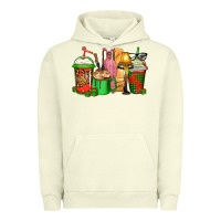 Pigment Pistachio christmas movie coffee cups Urban Hoodie - CowGirlArtShop