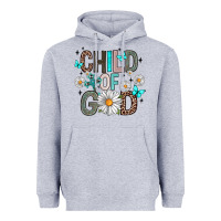 Heather Grey child of god Heavyweight Hoodie - Artiststas