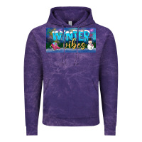 Cloud Purple winter vibes license plate Vintage Hoodie - BundleAndBundleShop