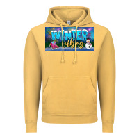 Vintage Mustard winter vibes license plate Vintage Hoodie - BundleAndBundleShop
