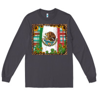 Smoke mexican flag background with cactus and sunflower tumbler Long Sleeve Tee - Jasminsmagicworld