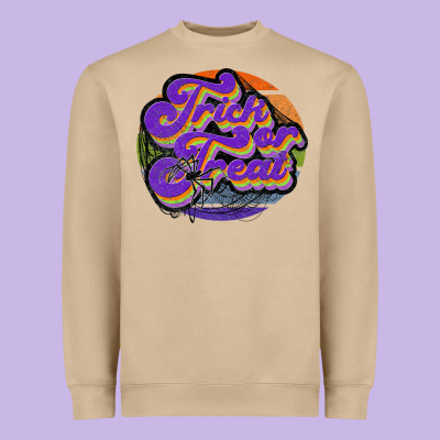 Trick Or Treat Heavyweight Sweatshirt Designed By Jahusdesignshop