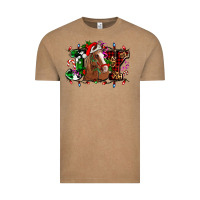 Vintage Coffee joy and horse Christmas Vintage Tee - AdoDesignShop