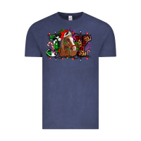 Vintage Denim joy and horse Christmas Vintage Tee - AdoDesignShop