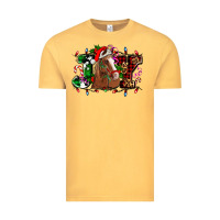 Vintage Mustard joy and horse Christmas Vintage Tee - AdoDesignShop