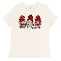 Gnome With Christmas Lights Ladies Tee | Teevron