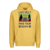 Lıve Ugly Fake Your Death Premium Hoodie | Teevron