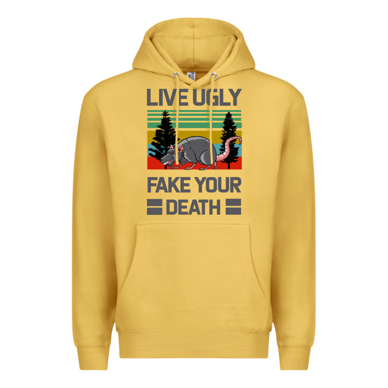 Lıve Ugly Fake Your Death Premium Hoodie by Bettercallsaul | Teevron