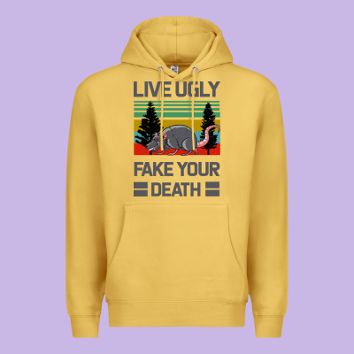 Lıve Ugly Fake Your Death Premium Hoodie Designed By Bettercallsaul
