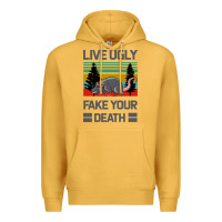 Mustard Lıve Ugly Fake Your Death Premium Hoodie - Bettercallsaul