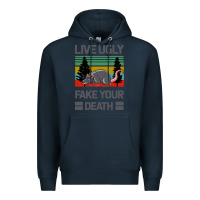 Navy Lıve Ugly Fake Your Death Premium Hoodie - Bettercallsaul